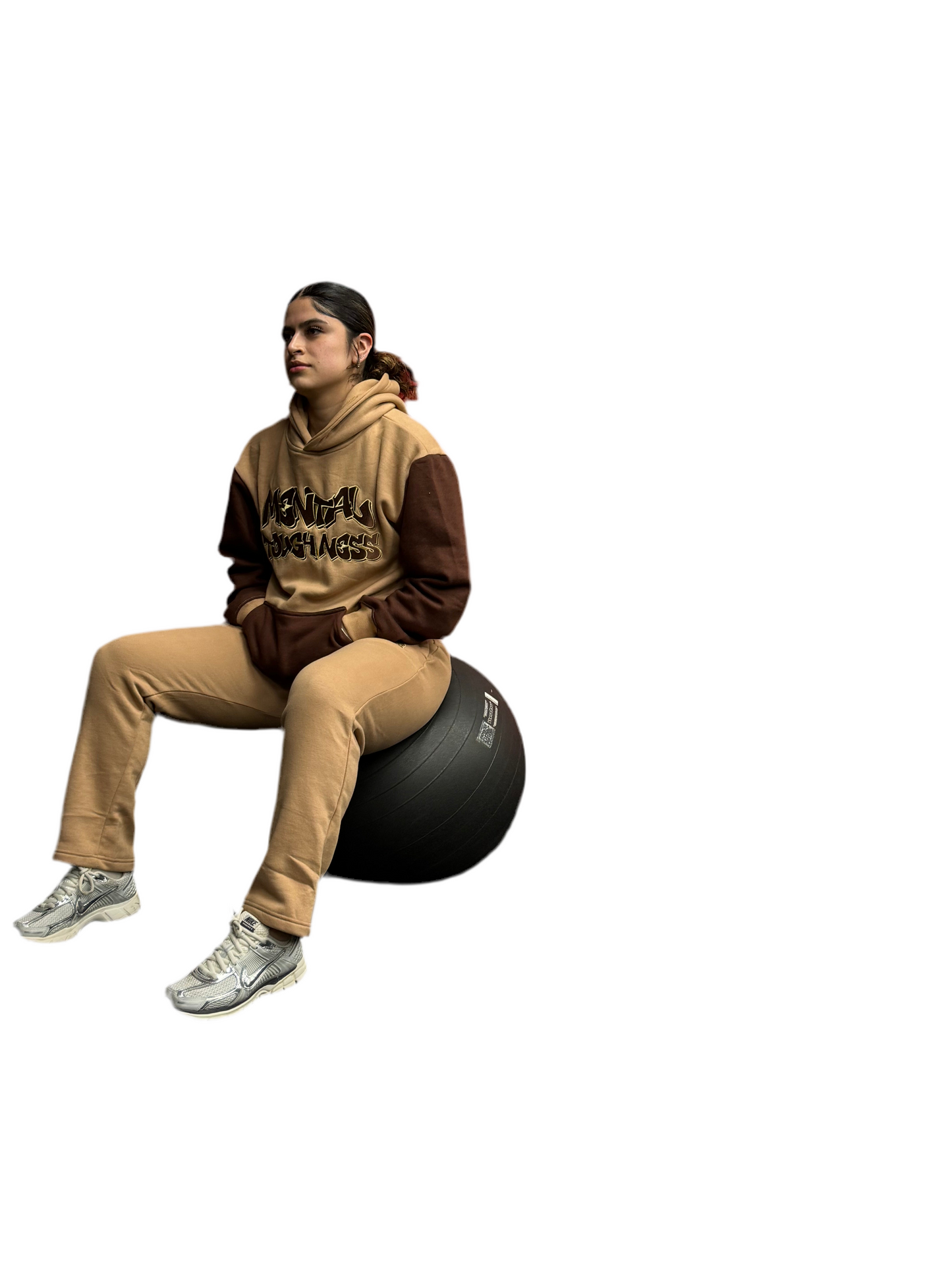 Dark brown/ light brown tracksuit