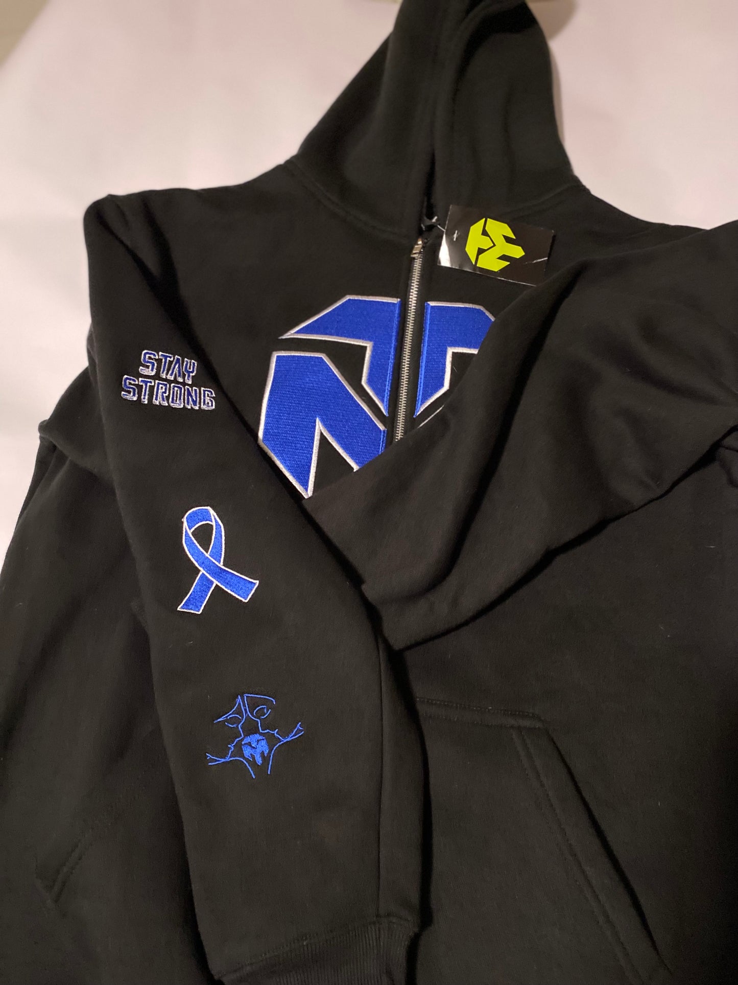 Blk and Blue zip up