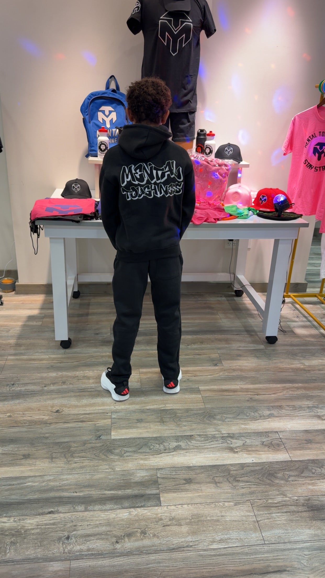 Black and white tracksuit