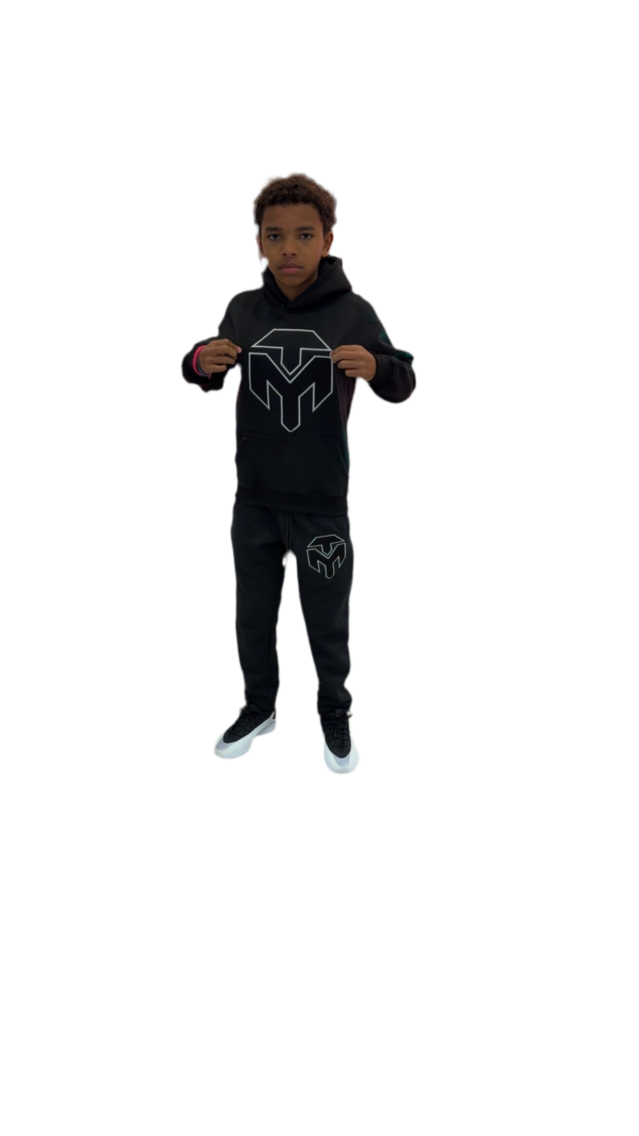Black and white tracksuit